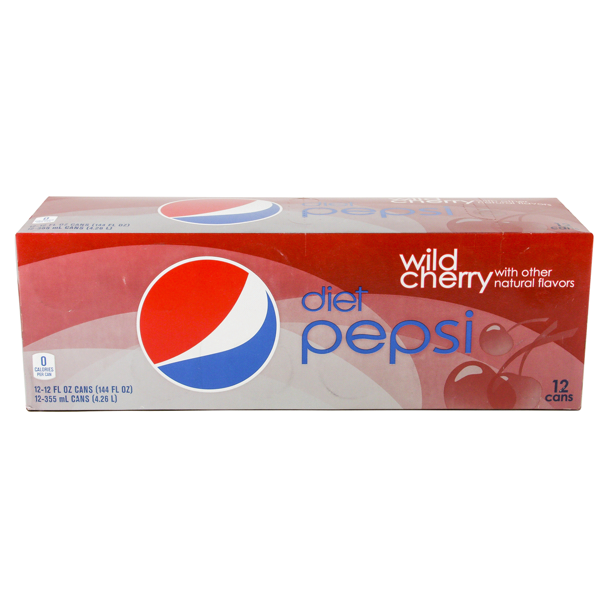 slide 1 of 1, Pepsi Diet Wild Cherry - 12 ct; 12 fl oz, 12 ct; 12 fl oz