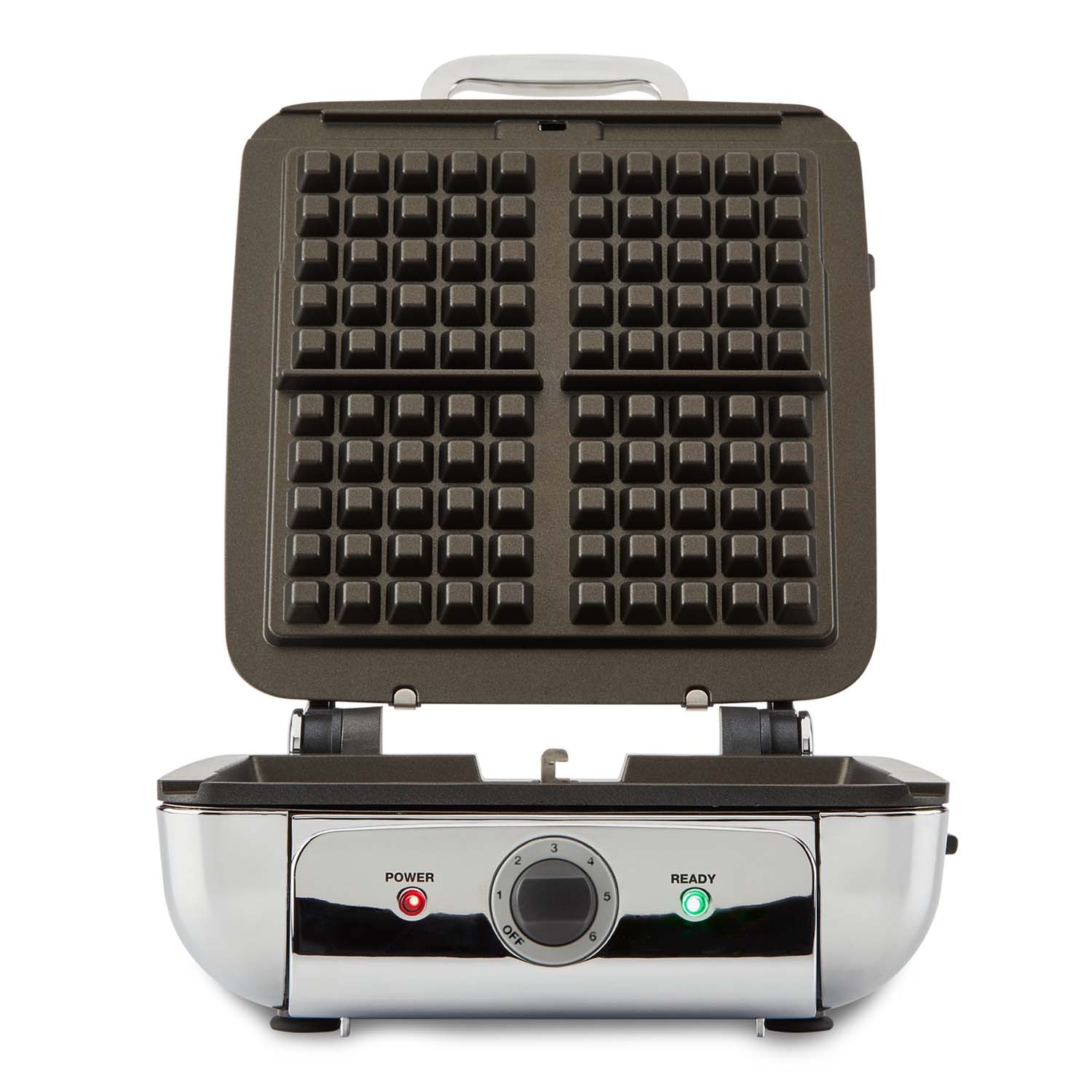 slide 1 of 1, All-Clad Metalcrafter All Clad 4-Square Belgian Waffle Maker with Removable Plates, 1 ct
