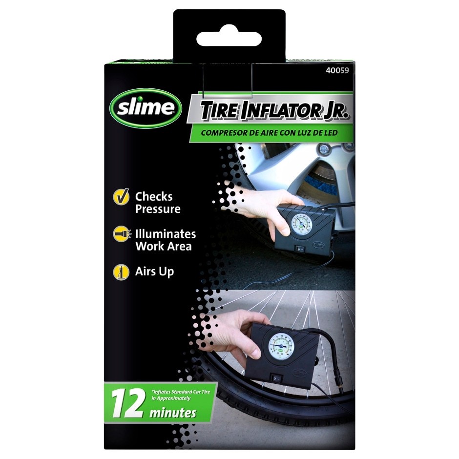 slide 1 of 1, Slime Tire Inflator Jr. - Black, 1 ct