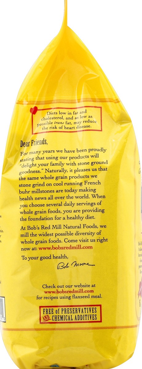 slide 3 of 5, Bob's Red Mill Organic Whole Ground Golden Flaxseed Meal, 32 oz