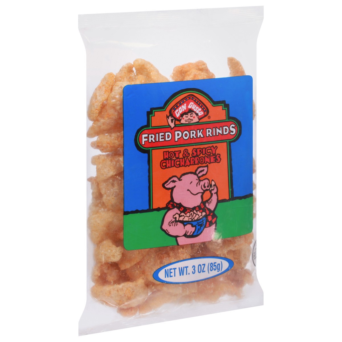 slide 4 of 9, Con Gusto Chicharrones Hot & Spicy Fried Pork Finds 3 oz, 3 oz