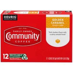 Community Coffee Coffee, Golden Caramel, K-Cup Pods
