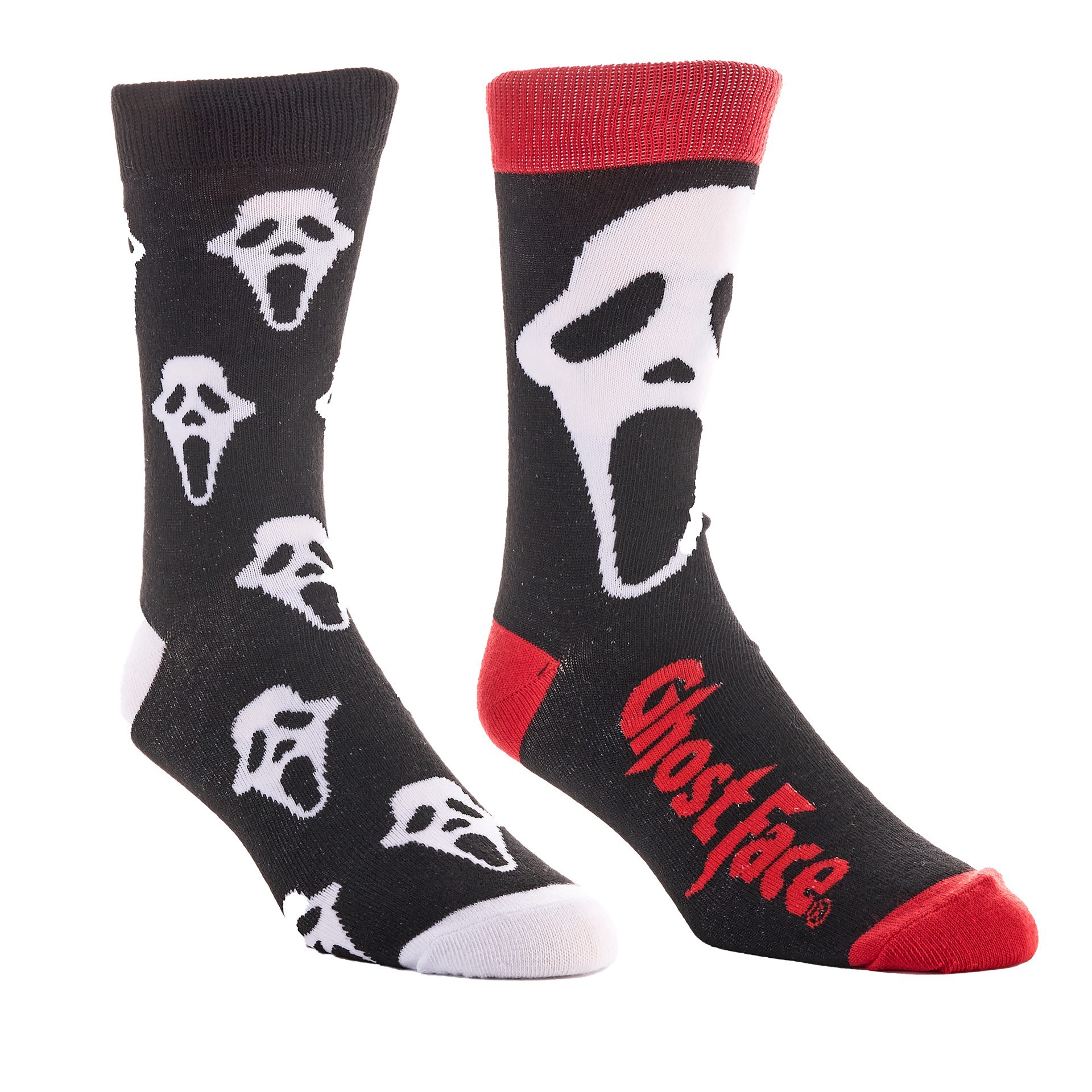 slide 2 of 2, Bioworld Ghostface Crew Sock Set, adult