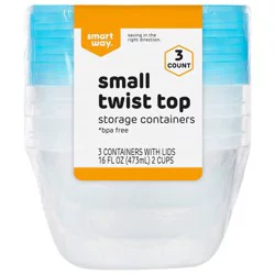 Smart Way Small Twist Top Food Storage Container