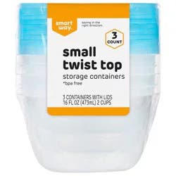 Smart Way Small Twist Top Food Storage Container
