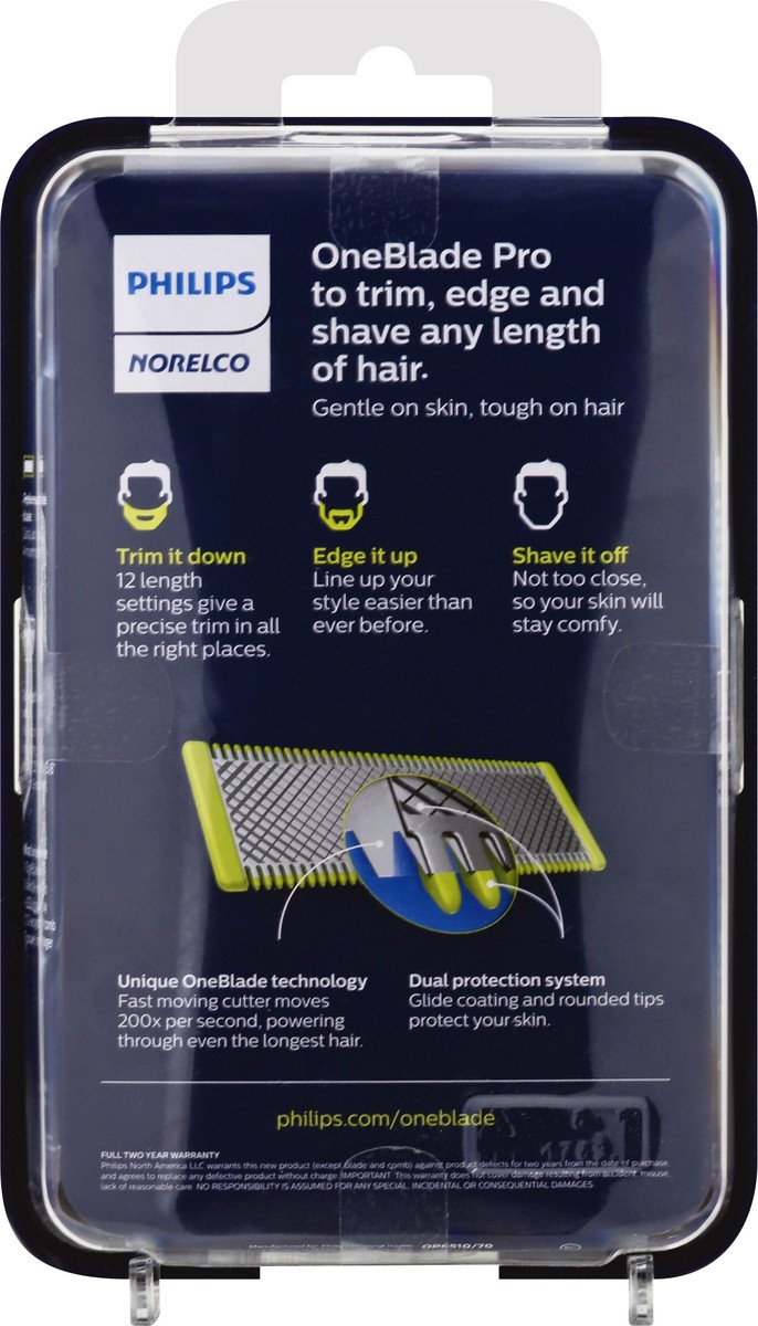 slide 4 of 9, Philips Norelco OneBlade Face Pro Razor 1 ea, 1 ct