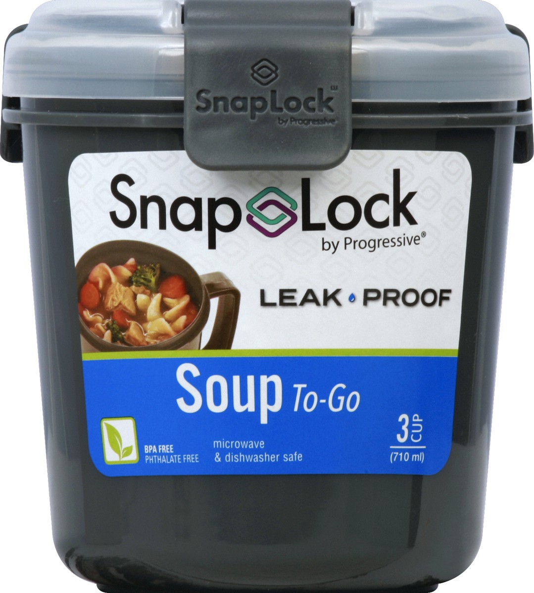 slide 8 of 9, Snap Lock Soup To-Go Container 1 ea, 1 ct