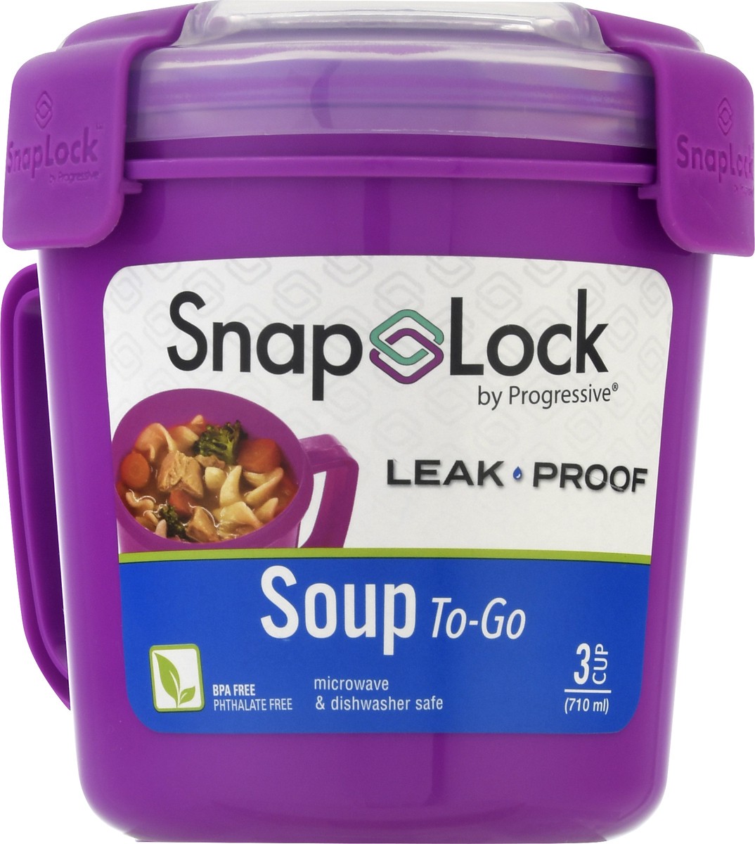 slide 1 of 9, Snap Lock Soup To-Go Container 1 ea, 1 ct