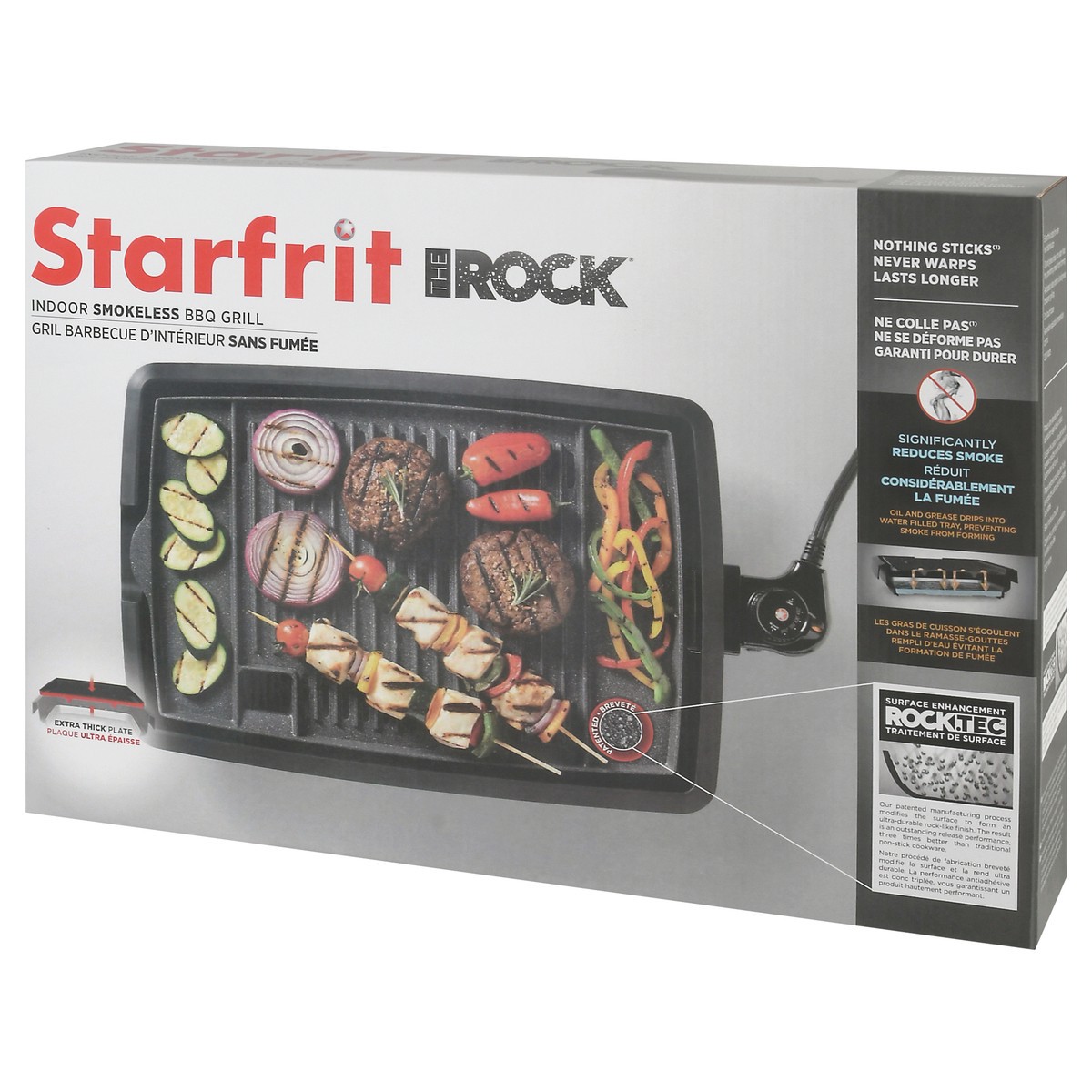 slide 2 of 9, Starfrit The Rock Smokeless BBQ Grill 1 ea Box, 1 ct