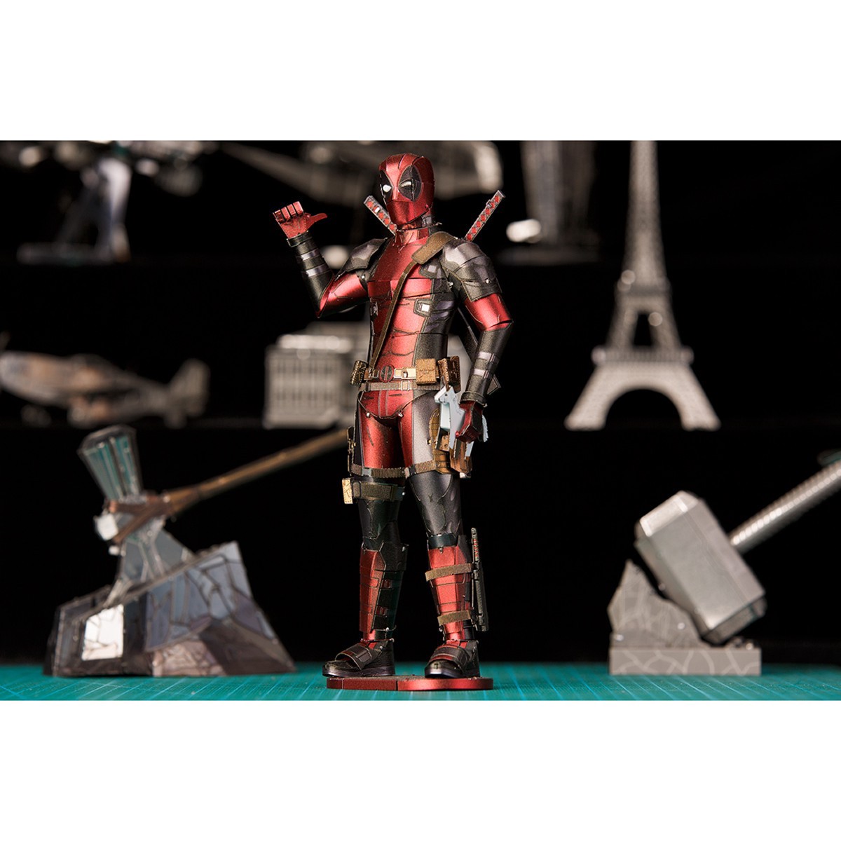 slide 8 of 16, Fascinations Metal Earth Deadpool Steel Model Kit, 3 in x 1.6 in x 5.9 in