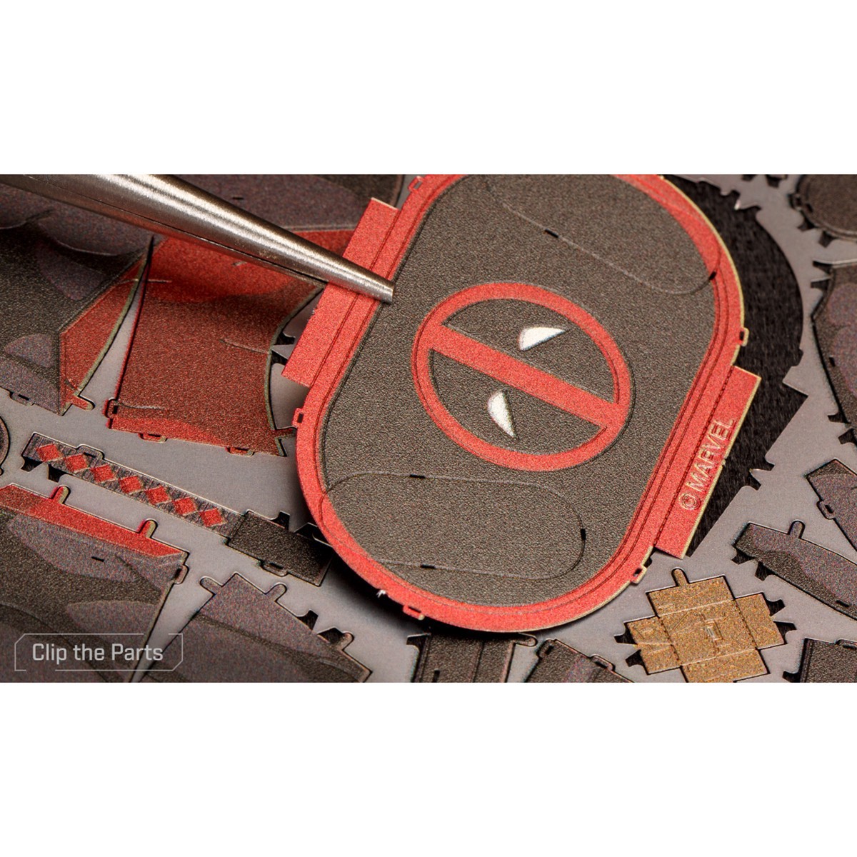 slide 12 of 16, Fascinations Metal Earth Deadpool Steel Model Kit, 3 in x 1.6 in x 5.9 in