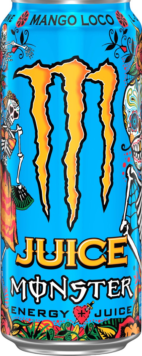 slide 2 of 2, Juice Monster Energy + Juice Mango Loco Energy Drink 16 fl oz, 16 fl oz
