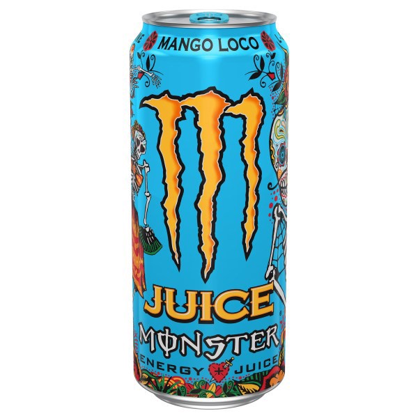 slide 1 of 2, Juice Monster Energy + Juice Mango Loco Energy Drink - 16 fl oz, 16 fl oz