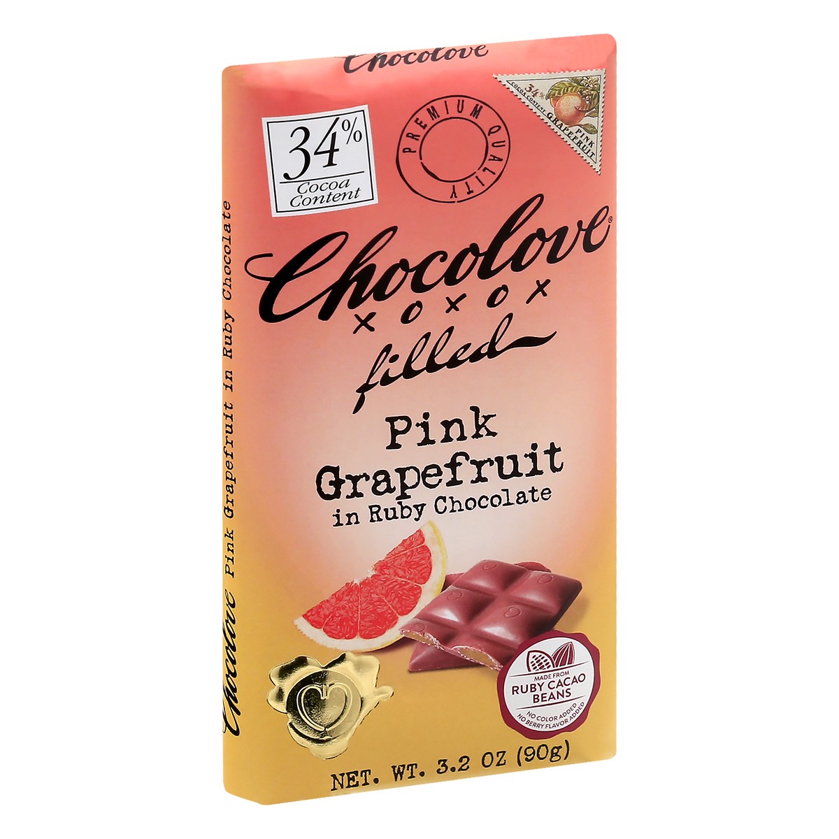 slide 5 of 13, Chocolove 34% Cocoa Filled Pink Grapefruit Ruby Chocolate 3.2 oz, 3.2 oz