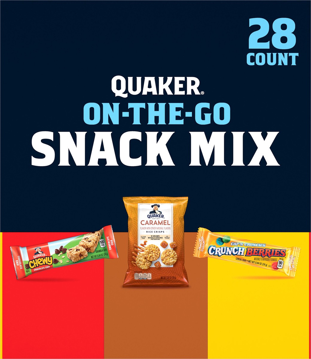 slide 5 of 6, Quaker Snack Mix, 28 ct
