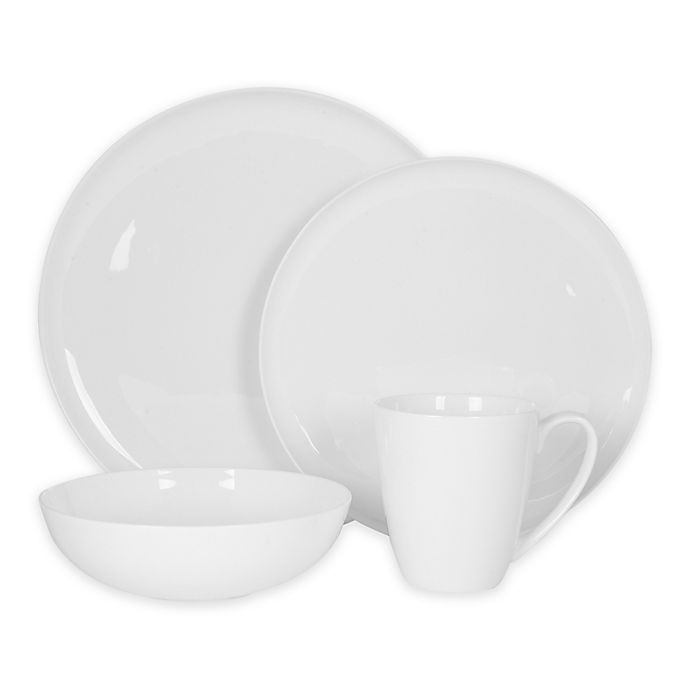 slide 1 of 1, Nevaeh White by Fitz and Floyd Coupe Place Setting, 4 ct