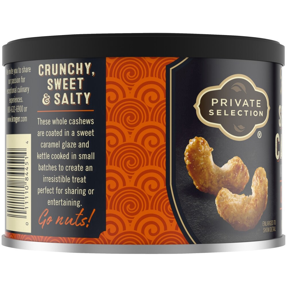 slide 2 of 6, Private Selection Kettle Cooked Sea Salt Caramel Cashews, 8 oz
