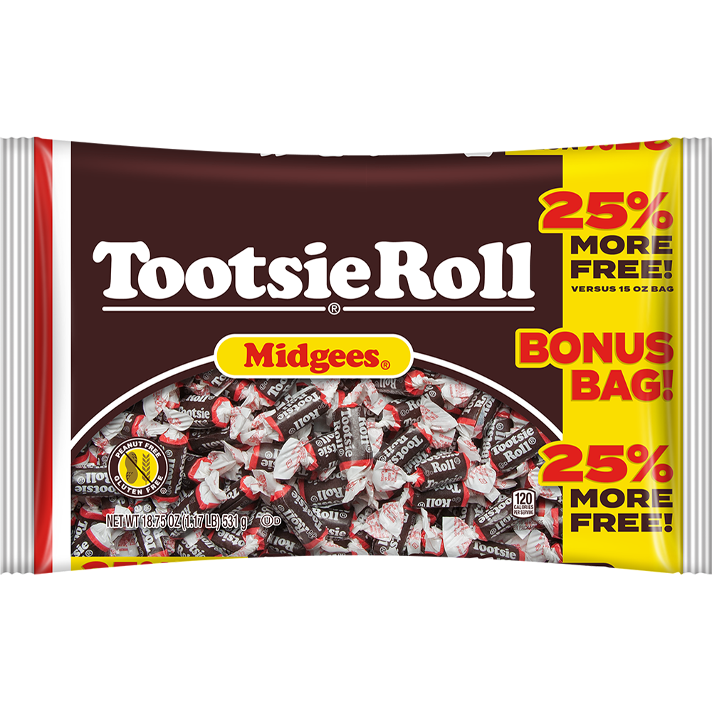 slide 1 of 1, Tootsie Roll Midgees Candy, 18.75 oz