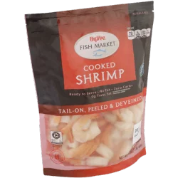 Hy-vee Fish Market Tail-on, Peeled & Deveined Cooked Shrimp