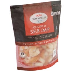 Hy-vee Fish Market Tail-on, Peeled & Deveined Cooked Shrimp