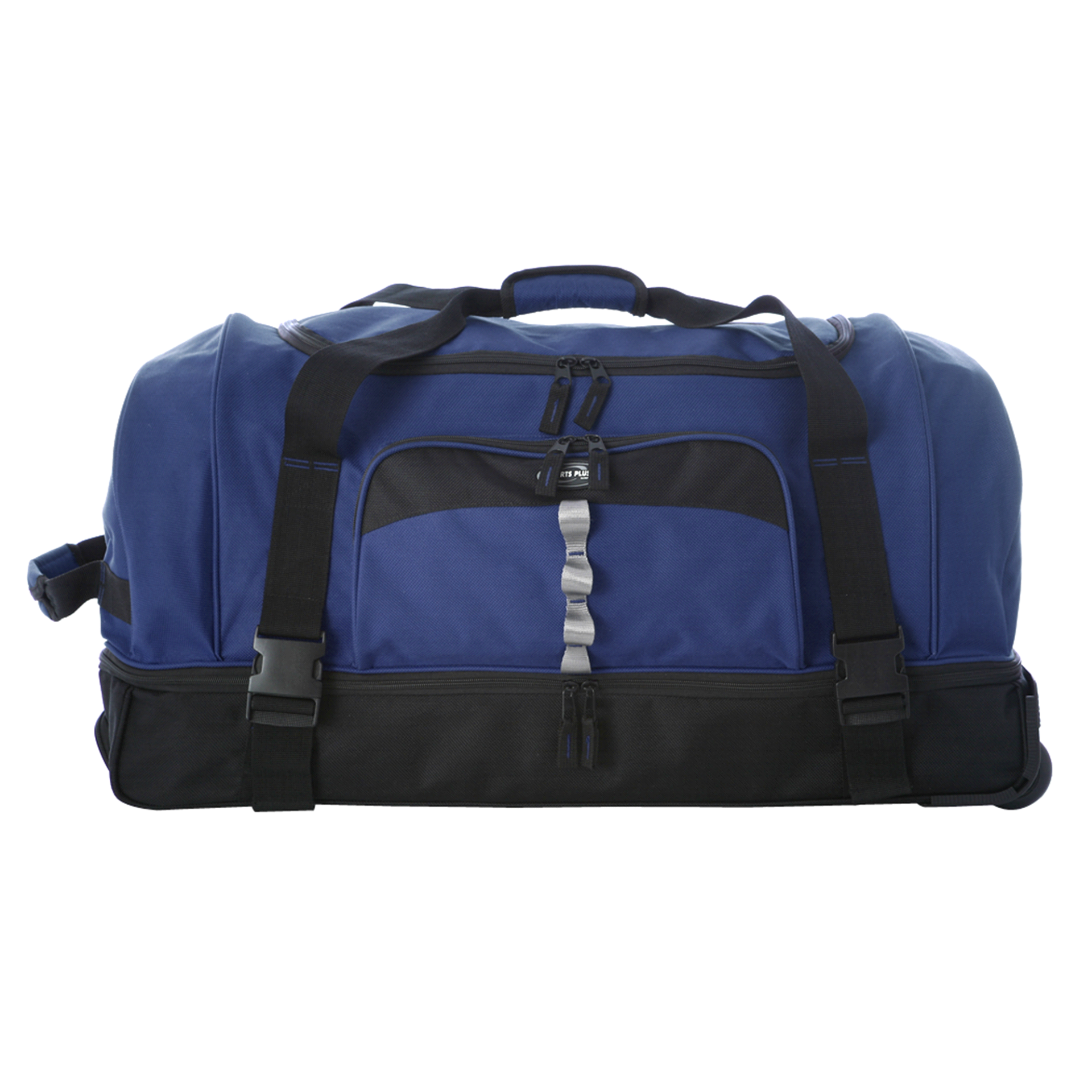 slide 1 of 6, Olympia 30 Drop Bottom Rolling Duffel Navy, 1 ct