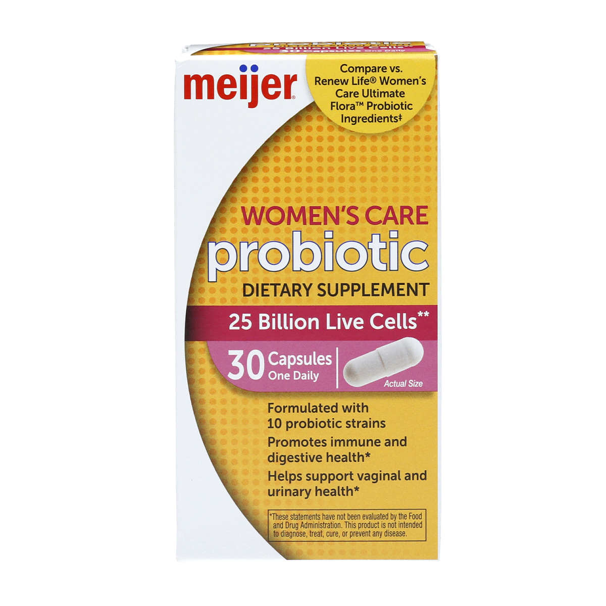 slide 1 of 1, Meijer Womens Care Probiotic Supplement, 30 ct