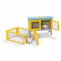 slide 1 of 1, Schleich Rabbit Figures With Hutch, 1 ct