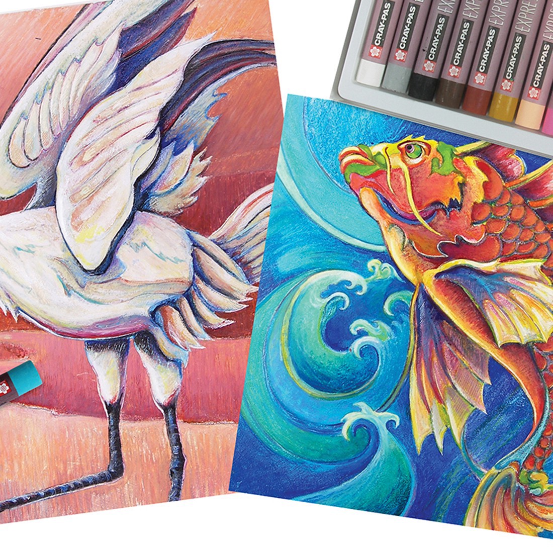 slide 4 of 6, Cray Pas Cray-Pas Expressionist 25 Color Oil Pastel Set, 10mm x 71mm