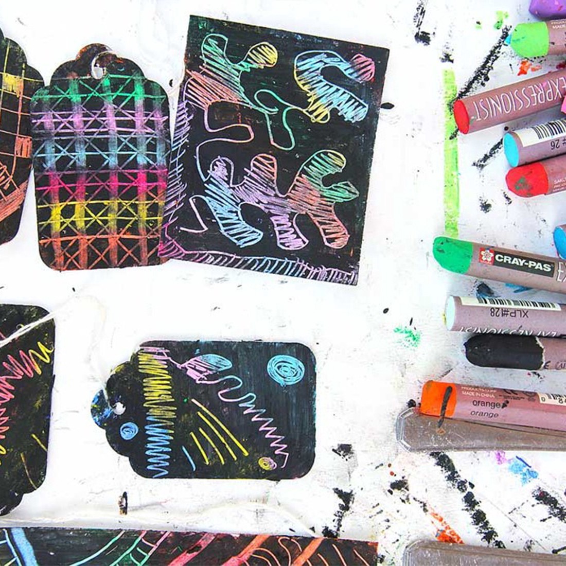 slide 5 of 6, Cray Pas Cray-Pas Expressionist 25 Color Oil Pastel Set, 10mm x 71mm