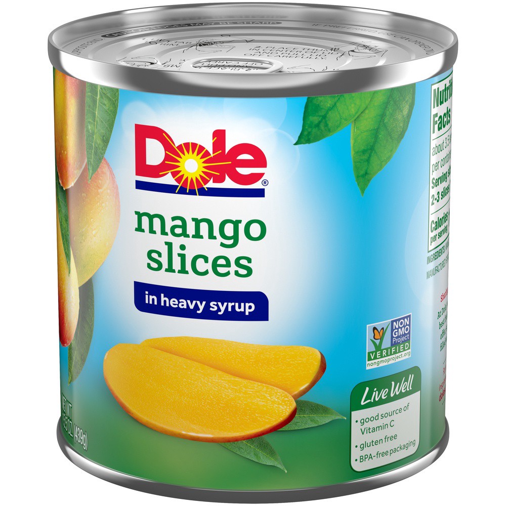 slide 15 of 19, Dole Mango Slices in Heavy Syrup 15.5 oz. Can, 15.5 oz