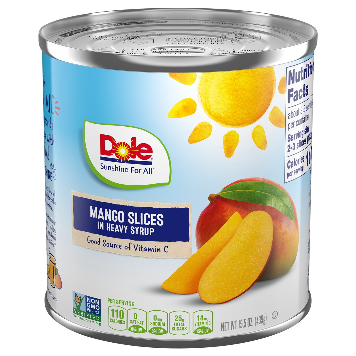 slide 1 of 19, Dole Mango Slices in Heavy Syrup 15.5 oz. Can, 15.5 oz