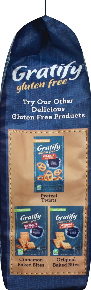 slide 4 of 13, Gratify Gluten Free Pretzel Sesame Thin, 10.5 oz