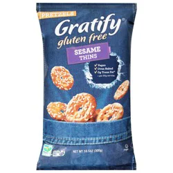 Gratify Gluten Free Pretzel Sesame Thin