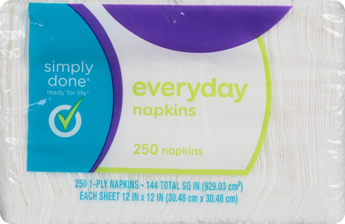 slide 5 of 10, Simply Done Everyday Napkins, 250 ct