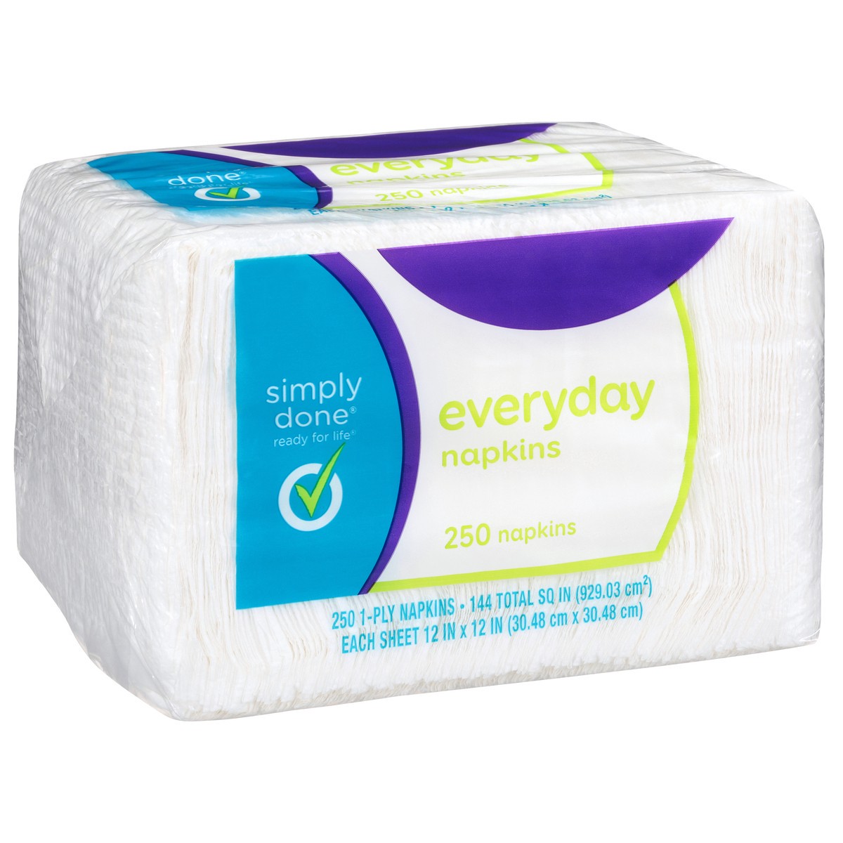 slide 3 of 10, Simply Done Everyday Napkins, 250 ct