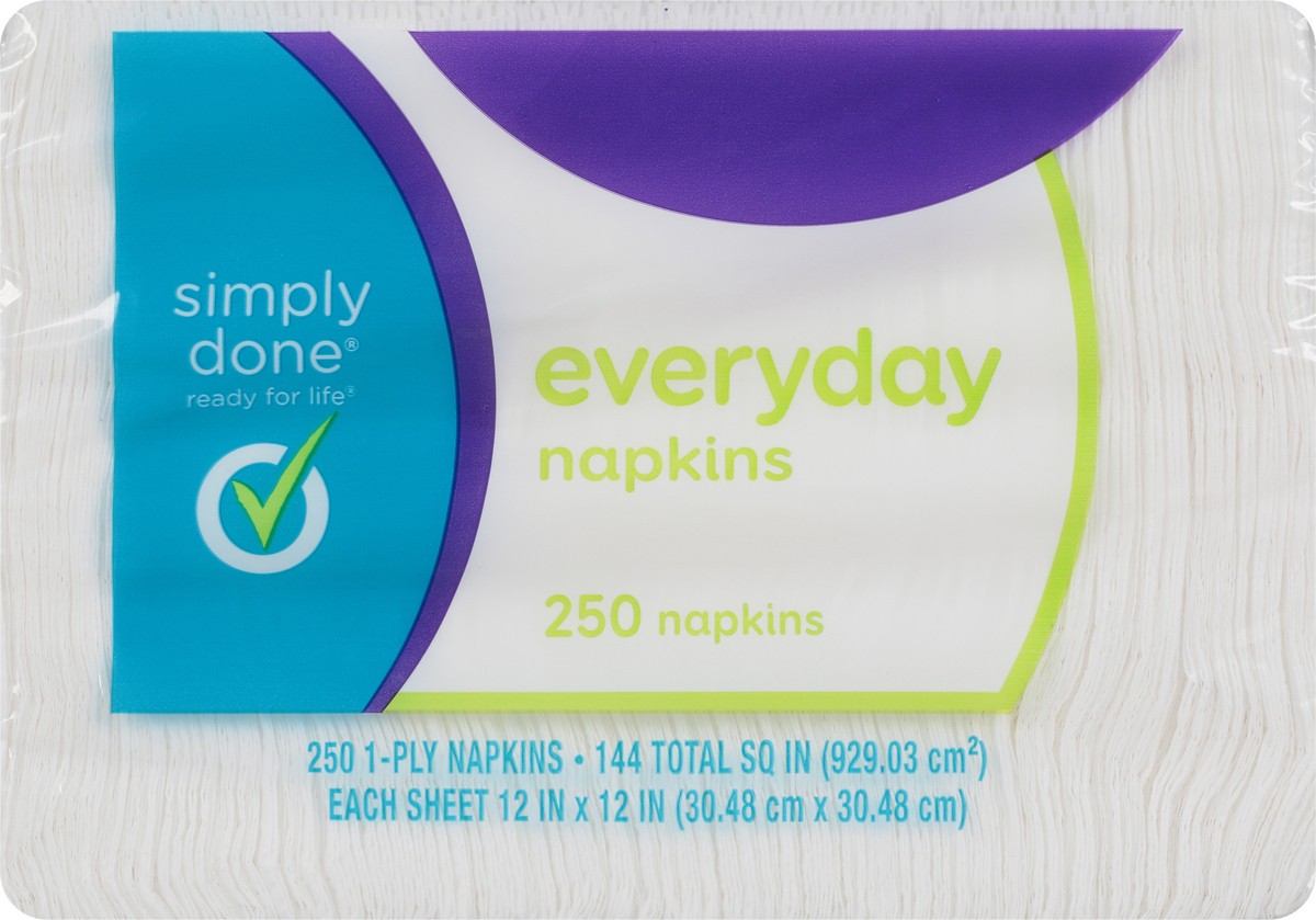 slide 4 of 10, Simply Done Everyday Napkins, 250 ct