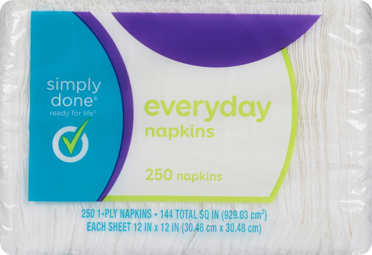 slide 9 of 10, Simply Done Everyday Napkins, 250 ct