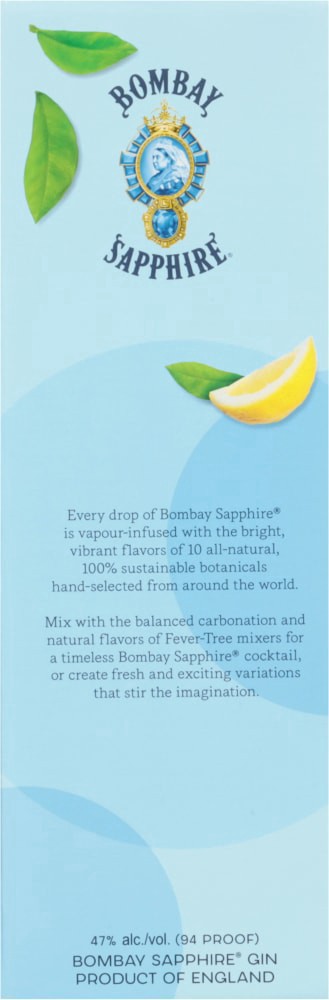 slide 2 of 4, Bombay Sapphire Gin 750ml w/Tonic Water, 1 ct