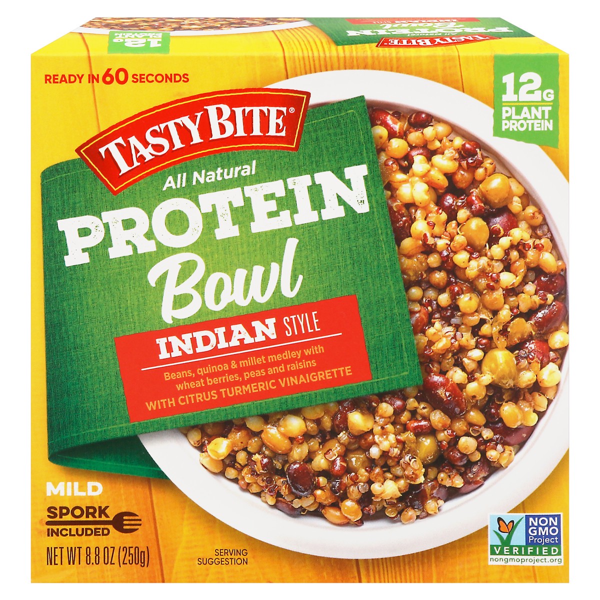 slide 12 of 12, Tasty Bite Indian Style Mild Protein Bowl 8.8 oz Box, 8.8 oz