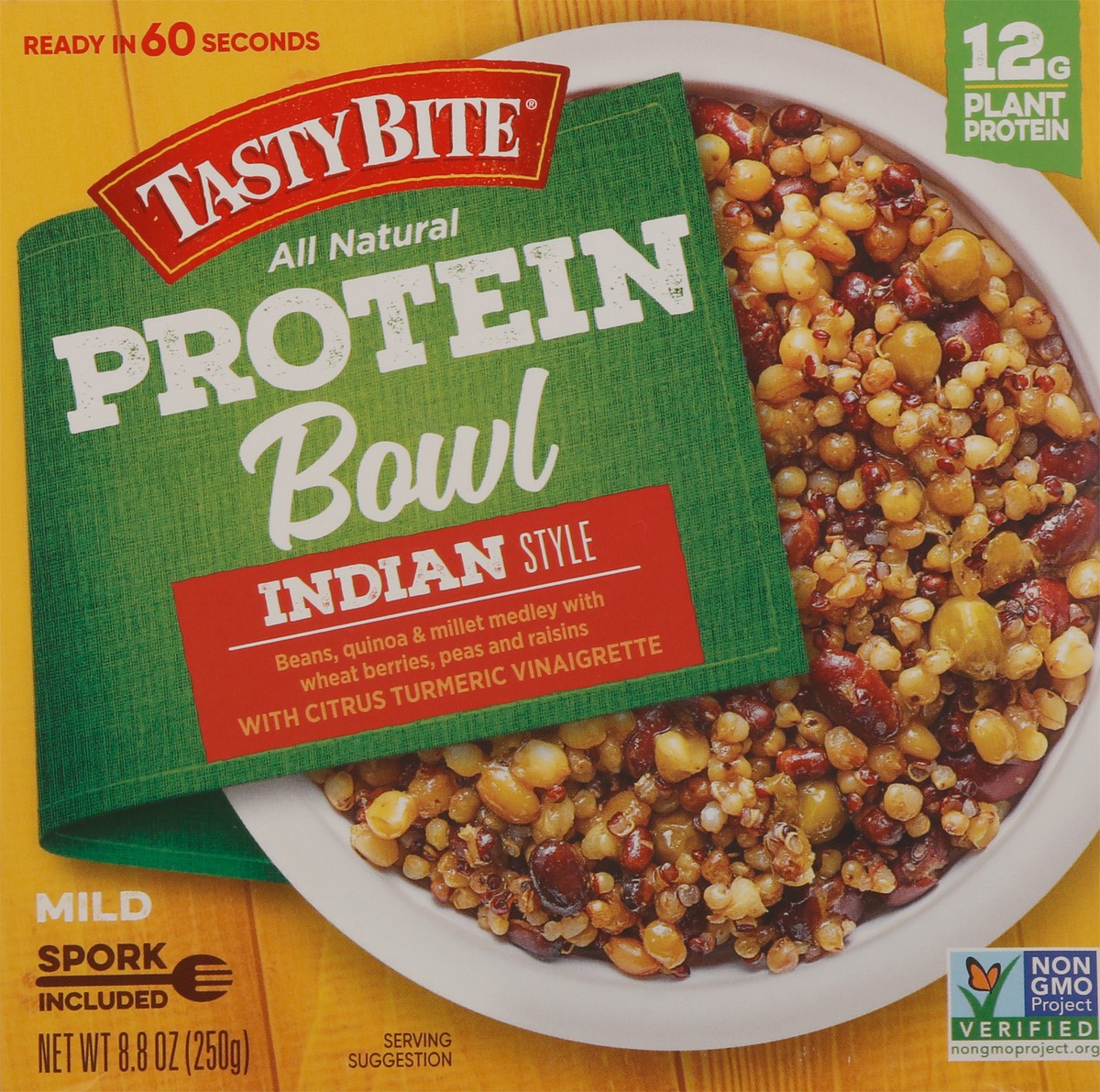 slide 1 of 12, Tasty Bite Indian Style Mild Protein Bowl 8.8 oz Box, 8.8 oz