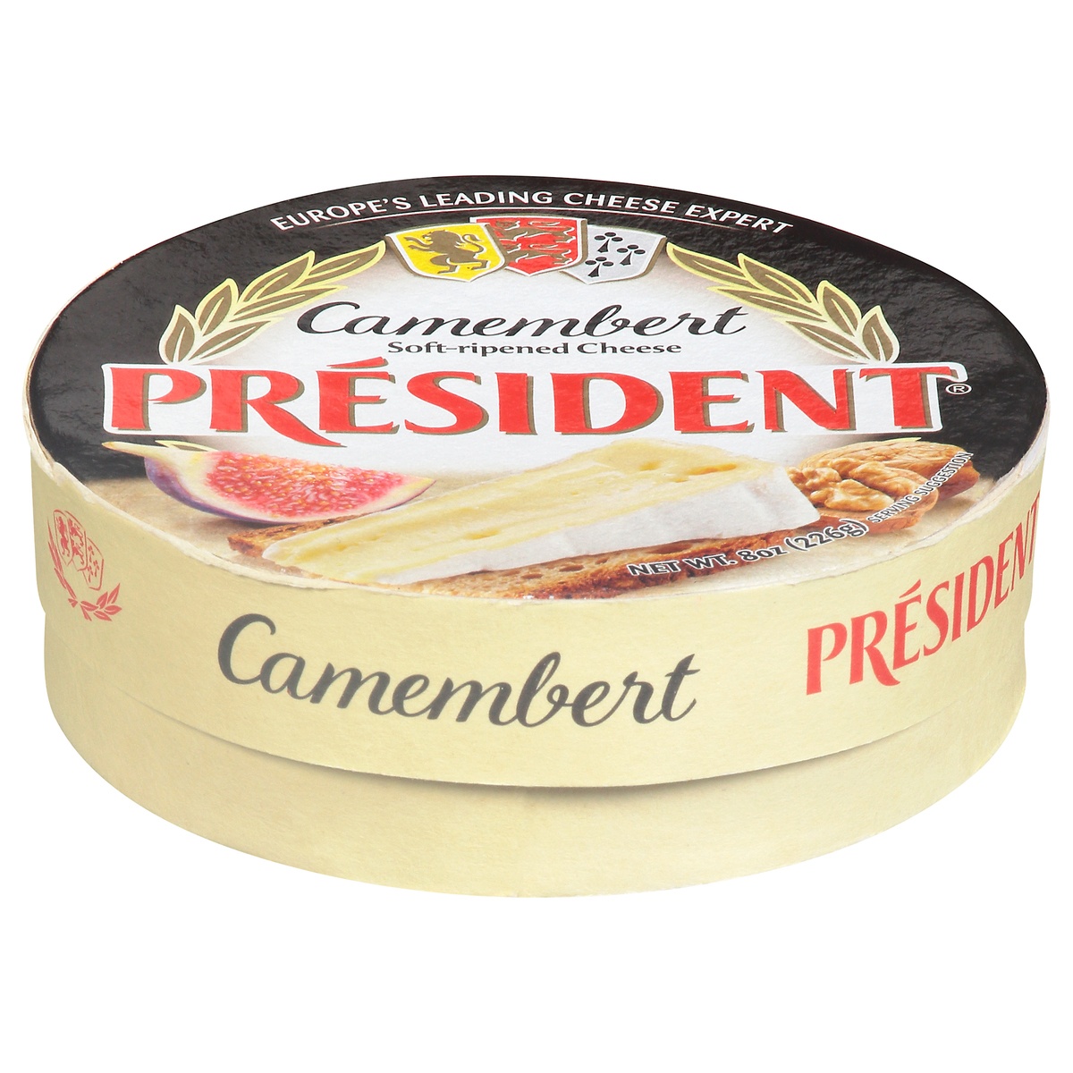 slide 1 of 2, Président Soft-Ripened Camembert Cheese 8 oz, 8 oz