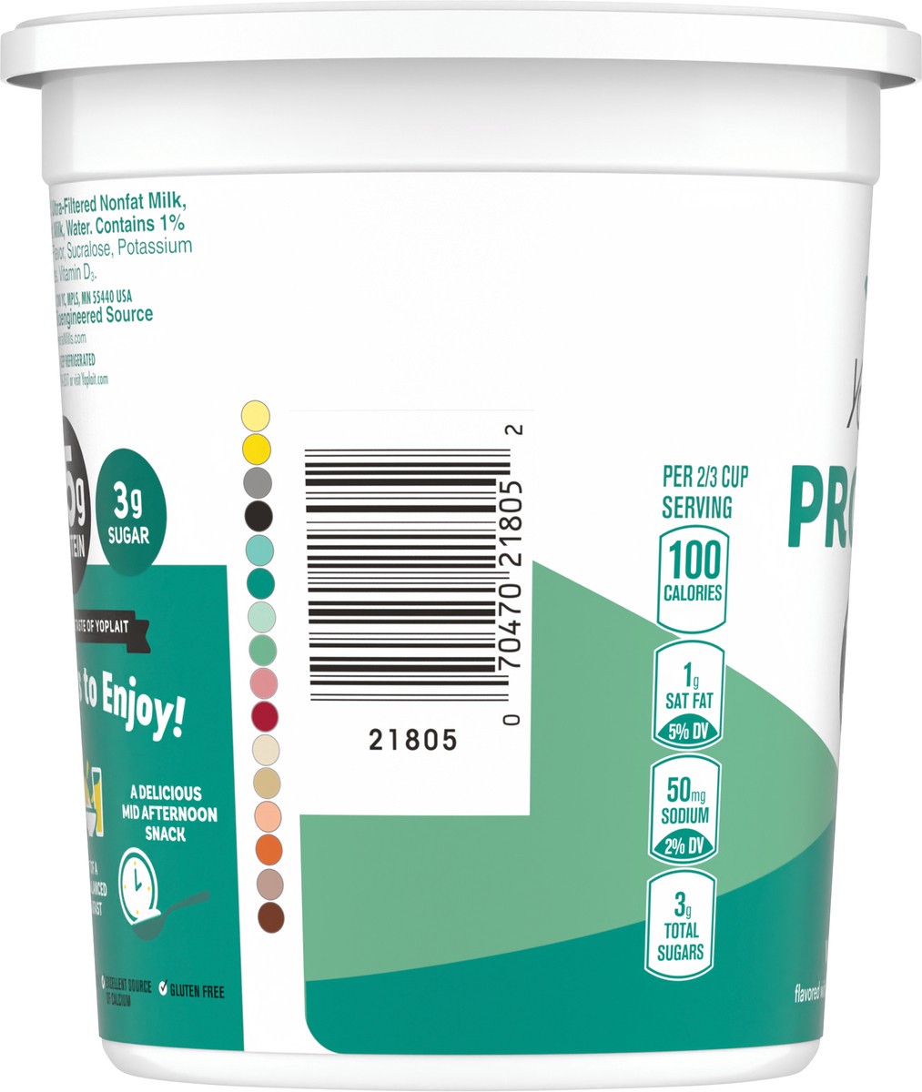 slide 4 of 15, Yoplait Protein Yogurt Cultured Dairy Snack, Vanilla Flavored, Gluten Free Protein Snacks- 30 oz, 30 oz