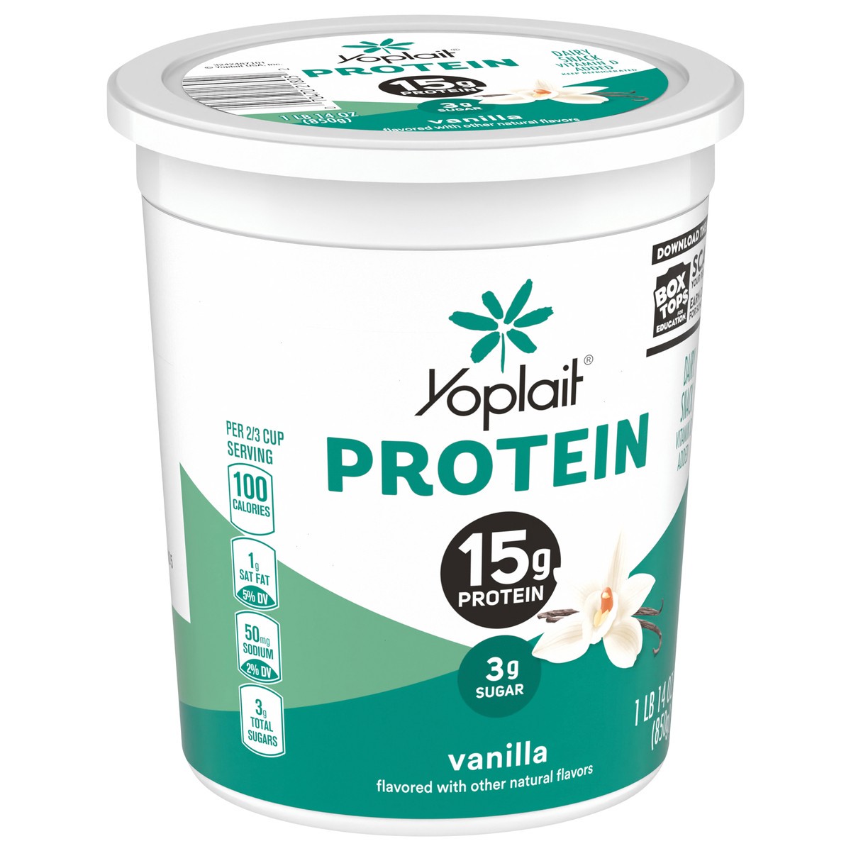 slide 6 of 15, Yoplait Protein Yogurt Cultured Dairy Snack, Vanilla Flavored, Gluten Free Protein Snacks- 30 oz, 30 oz