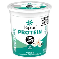 Yoplait Protein Yogurt Cultured Dairy Snack, Vanilla Flavored, Gluten Free Protein Snacks- 30 oz