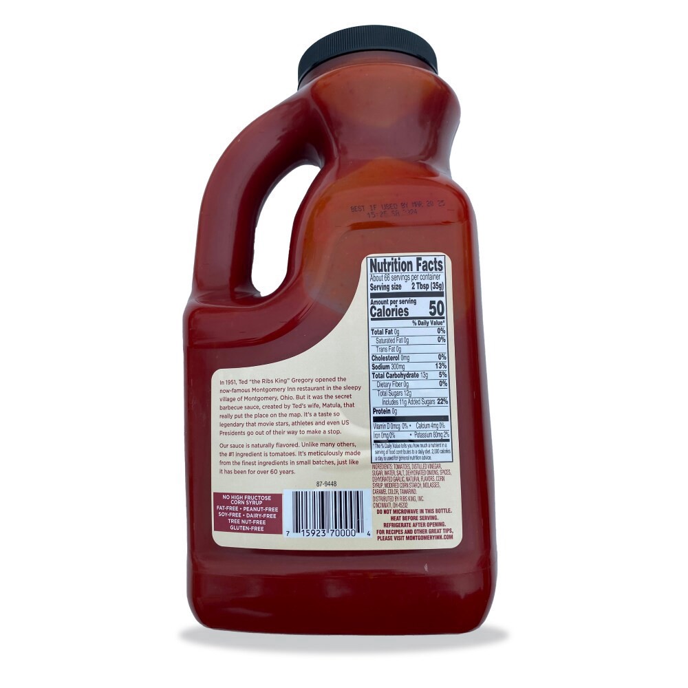 slide 4 of 6, Montgomery Inn Original Barbecue Sauce, 82 oz