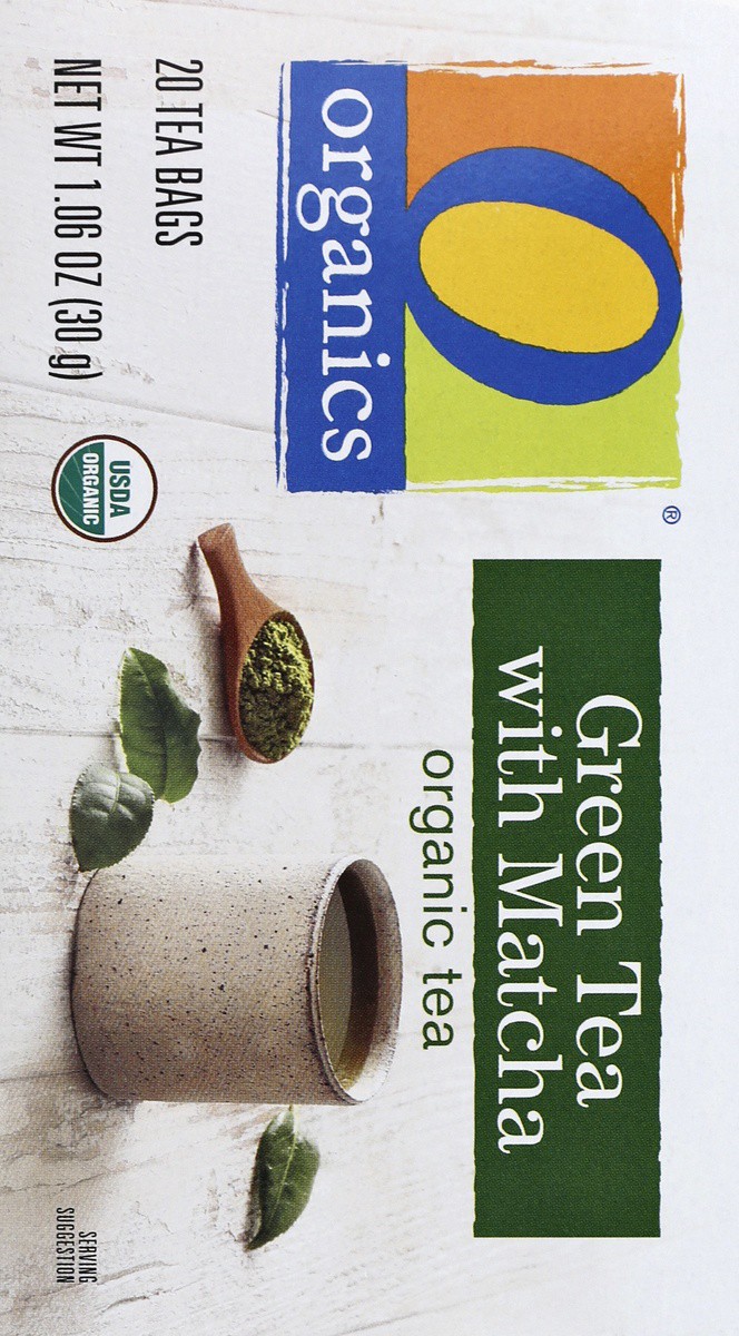 slide 5 of 5, O Organics Green Tea With Matcha - 20 ct, 20 ct