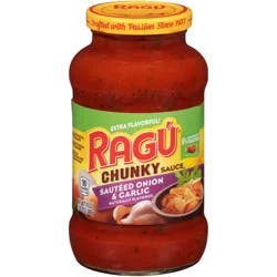 Ragu Chunky Sauteed Onion & Garlic Sauce 24 oz