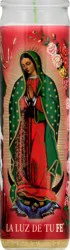 Veladora Mexico Our Lady of Guadalupe Candle 1 ea