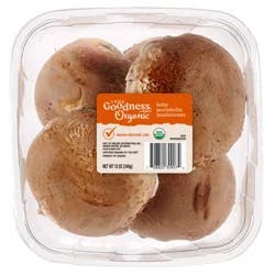 True Goodness Organic Baby Bella Mushrooms, 12 oz