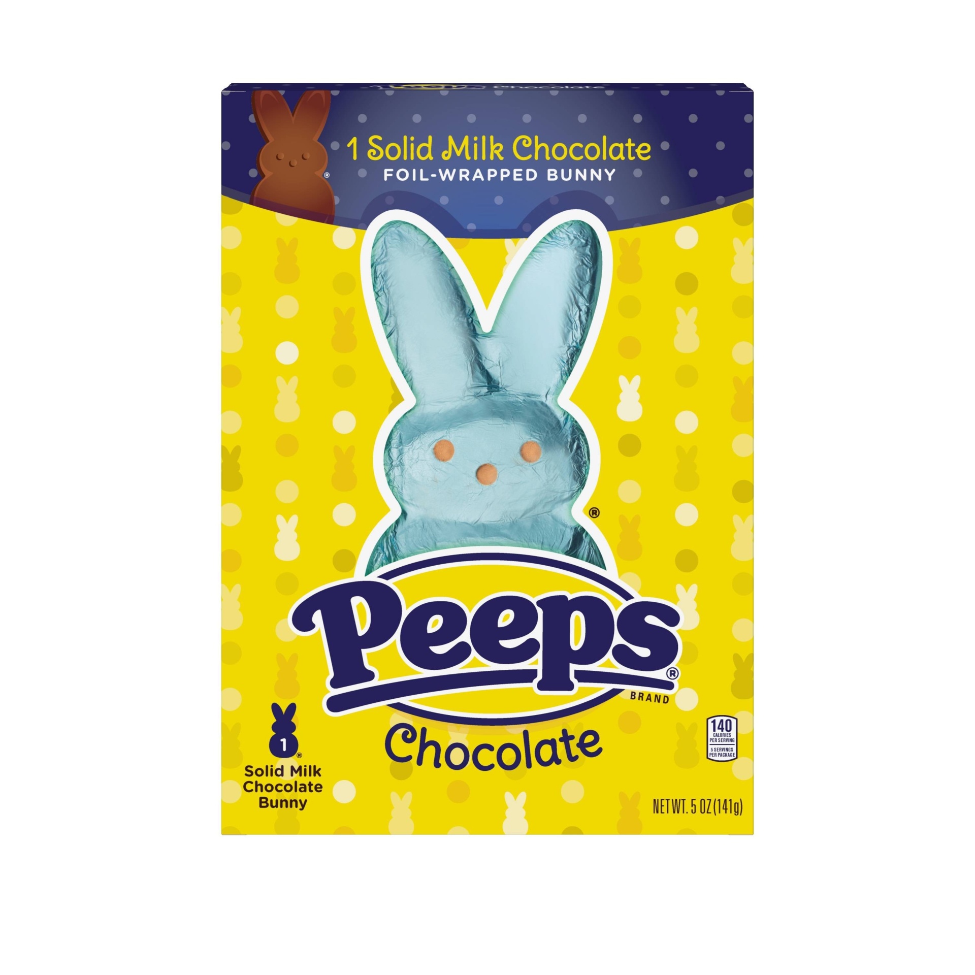 slide 1 of 1, Peeps Solid Milk Chocolate Easter Bunny, 5 oz